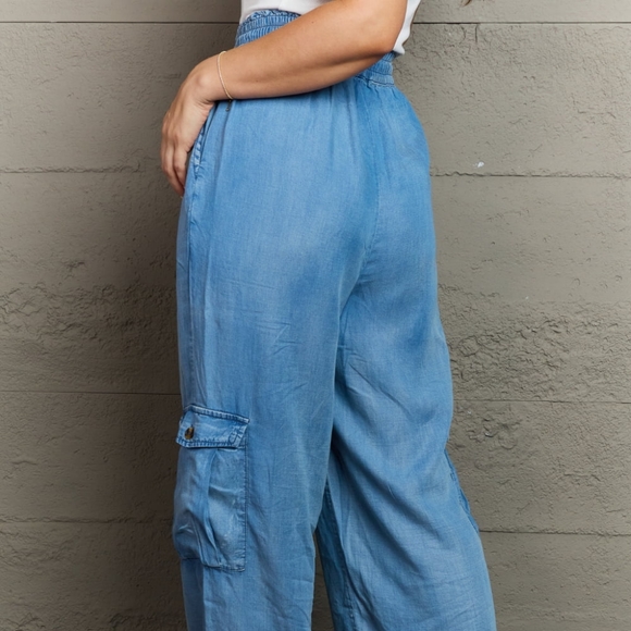 Denim Cargo Pants - Picture 10 of 14